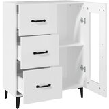  Komoda bijela 69,5x34x90 cm od konstruiranog drva | shoptok.hr