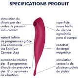 Vibrator Twirling Pro+, temno rdeč