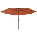  Zunanji senčnik z LED Lučkami 400 cm terakota, (20729451) | Shoptok.si