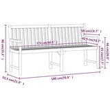  Vrtna klupa 180 cm od masivnog bagremovog drva | Eponuda.com