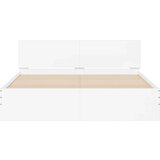  Okvir za krevet s uzglavljem i LED bijeli 150x200 cm | Eponuda.com