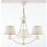 Jupiter 2085 - luster na lancu SAMBA 3xE27/15W/230V bela/zlatna | Eponuda.com
