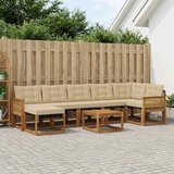  Set vanjskih sofa 8 kom. Prirodna i bež | shoptok.hr