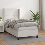 The Living Store Box spring postelja z vzmetnico bel 100x200 cm umetno usnje - Box Spring Postelja, (21516634) Cene