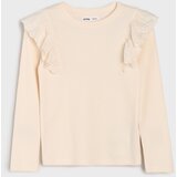 Sinsay Pamučna majica s ukrasnim volanima | shoptok.hr