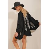 Trend Alaçatı Stili Jacket - Black - Oversize cene