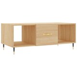 Maison Chic Klubska mizica - kavna mizica - Nizka mizica sonoma hrast 102x50x40 cm inženirski les, (21753332) | Shoptok.si