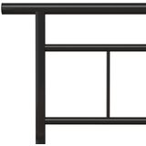  Za krevet crni metalni 200 x 200 cm | shoptok.hr