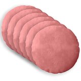  Presvlaka za jastuk 6 pcs HEERLEN Ružičasta Ø 50 cm Baršun | shoptok.hr