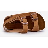 Boto Children's Sandals on Cork Platform with Velcro Closure Camel Rorria | ePonuda.com