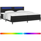  Krevet s opruga kutije Crna 200 x 200 cm Umjetna koža | shoptok.hr