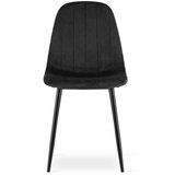  PADVA stolica - crni baršun / crne noge x 1 | shoptok.hr