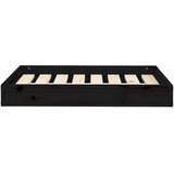  Krevet za pse crna 71,5x54x9 cm od masivne borovine | shoptok.hr
