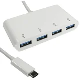 USB 3.1 tip C HUB 4port beli usb hub