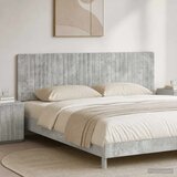  Uzglavlje montirano na zid ZWOLLE Betonska siva - Betonska siva 200 cm | shoptok.hr