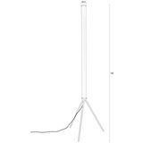 Zuiver Bež LED zatemnitvena stoječa svetilka s steklenim senčilom (višina 156 cm) Scotty – | Shoptok.si