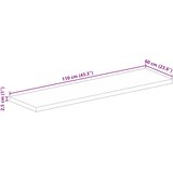Stolna ploča 110x60x2,5 cm pravokutna masivno obnovljeno drvo | shoptok.hr