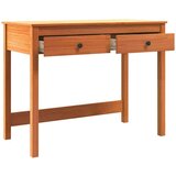  Stol s ladicama Max smeđa 100 x 50 x 78 cm Čvrsto borovo drvo | shoptok.hr