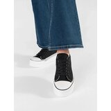 Shelvt Black women's sneakers with a thick sole | shoptok.hr