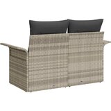  Vrtni kauč s jastukom Svijetlo siva 141 x 62 x 69cm poliratan | shoptok.hr