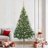  Umjetno predsvijetljeno božićno drvce Zelena 210 cm PVC | shoptok.hr