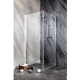 Sanotechnik Nihajna tuš vrata Brava (80 x 195 cm, srebrni profili, steklo: 6 mm, enokrilna) | Shoptok.si