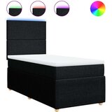  Box spring krevet s madracem crni 90x190 cm od tkanine | shoptok.hr