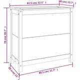  Vrtna sadilica 82,5 x 40 x 78 cm od masivne borovine | shoptok.hr