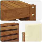  Set vanjskih sofa 7 kom. Prirodna i krem Poliester | shoptok.hr