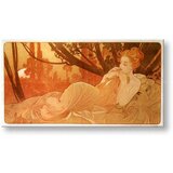 Slika na platnu sumrak – alfons mucha (reprodukcija 80x40 cm)