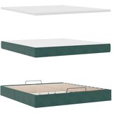  Otomanski posteljni okvir z vzmetnicami zelen 180x200cm žamet, (21653336) | Shoptok.si