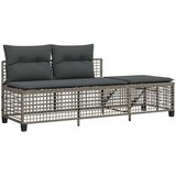  3-dijelni set kutne vrtnih sofa s jastucima sivi od poliratana | Eponuda.com