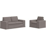 SOFA 2 pcs Sivo-smeđa Metal | shoptok.hr