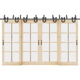 vidaXL Komplet opreme za drsna vrata 183 cm jeklo črne barve | Shoptok.si