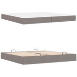  Posteljni okvir z vzmetnico z vzmetnico 2 pcs Taupe blago, (5000126691) | Shoptok.si