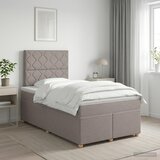  Boxspring krevet s madracem Sivosmeđa 120 x 200 cm Tkanina | shoptok.hr