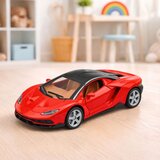  Sportski automobil Metalna vrata Otvaranje Svjetla Zvuči Crveno 1:32 | shoptok.hr