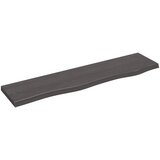 vidaXL Zidna polica tamnosiva 80x20x2 cm od obrađene hrastovine | shoptok.hr