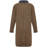 RISA Pletena jopa temno modra / rjava | Shoptok.si