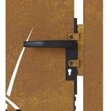 vidaXL Vrtna vrata 105x105 cm Corten jeklo dizajn drevesa | Shoptok.si