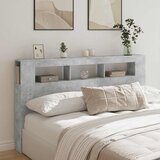  LED uzglavlje siva boja betona 180x18,5x103,5 cm | shoptok.hr