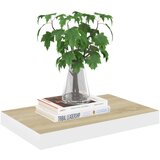  Plutajuće zidne police 4 kom hrast i bijele 40x23x3 8 cm MDF | shoptok.hr