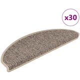 vidaXL Samoljepljivi otirači za stepenice 30 kom 65x21x4 cm tamnobež | shoptok.hr