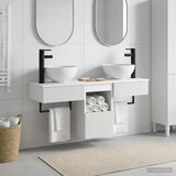  Set namještaja za kupaonicu 3 kom. Bijela Konstruirano drvo | shoptok.hr