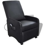  Masažni stol črno umetno usnje | Shoptok.si