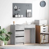  Stol s ladicama Siva Sonoma 90 x 37.5 x 75 cm Konstruirano drvo | shoptok.hr