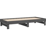  Dnevni ležaj na izvlačenje sivi 2x(90x200) cm masivna borovina | Eponuda.ba
