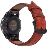 INF Pašček za uro iz pravega usnja za Garmin Fenix 7S/6S/5S - hitra sprostitev Brown 22 mm, (22076843) | Shoptok.si