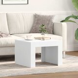  Stolić za kavu bijeli 50 x 50 x 35 cm od konstruiranog drva | shoptok.hr