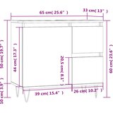  Kupaonski ormarić boja hrasta 65x33x60 cm konstruirano drvo | shoptok.hr